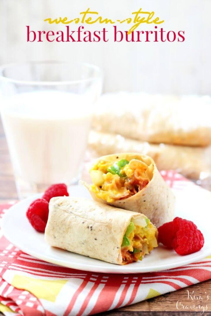 Western Style Breakfast Burritos