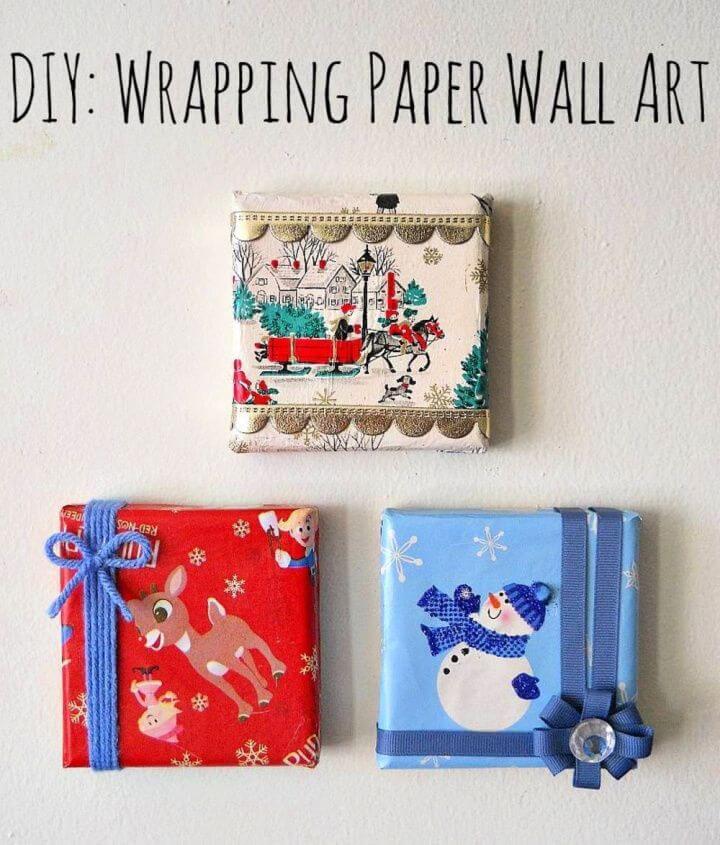 Wrapping Paper Wall Art