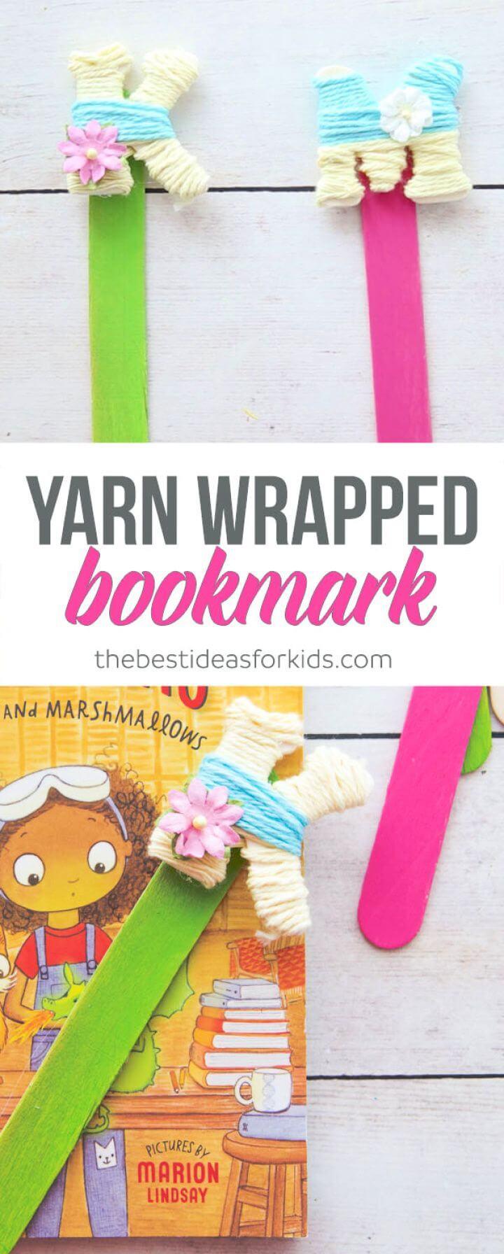 Yarn Wrapped Letter Bookmarks