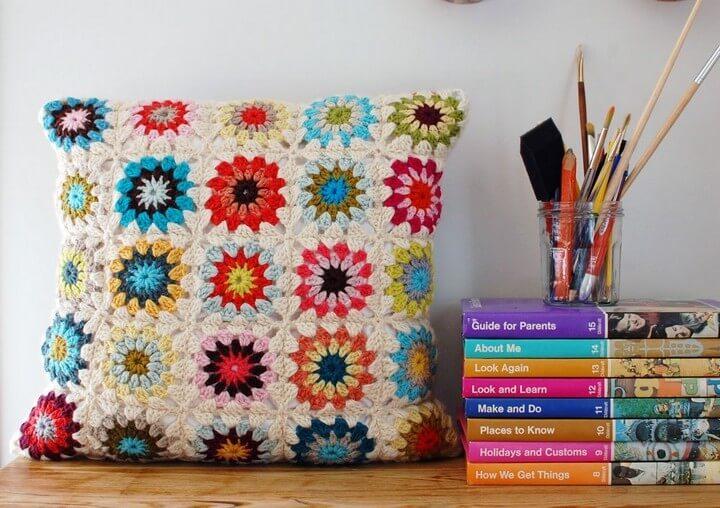 How To Crochet Granny Square With Circle Center