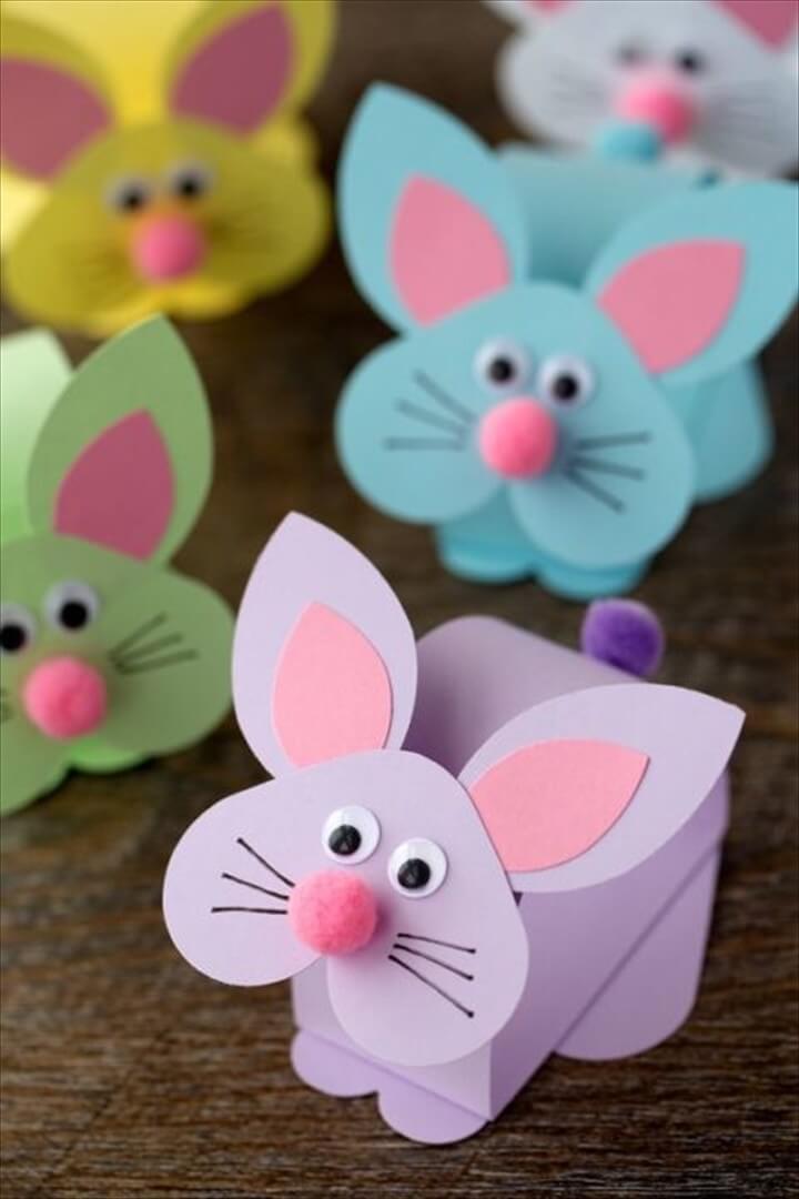 Adorable Paper Bobble Head Bunny Craft