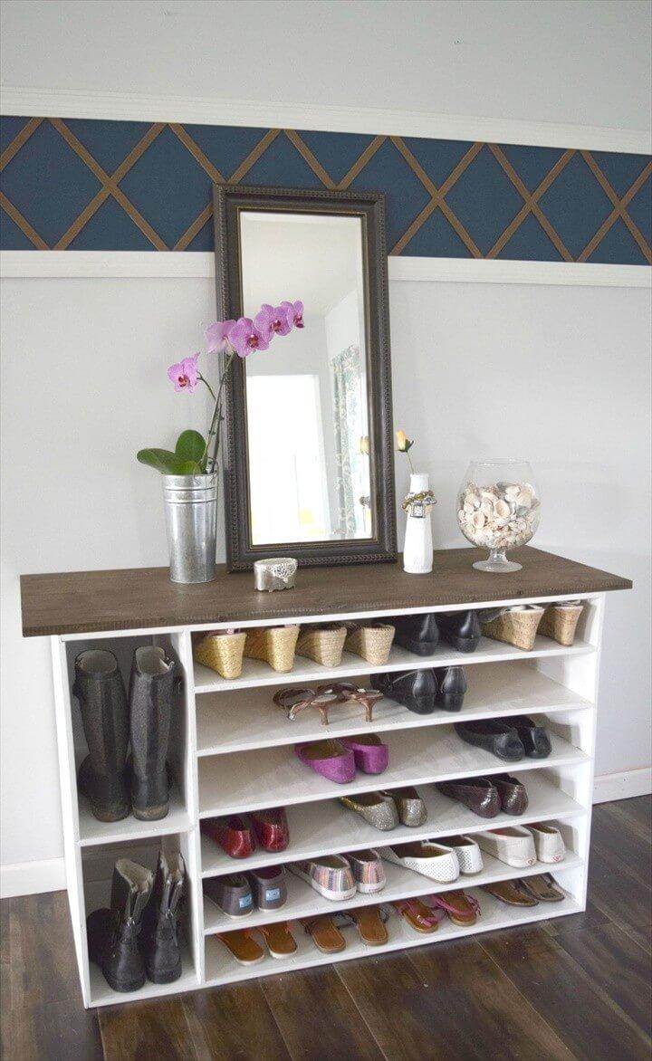 Amazing DIY Shoe Rack Perfect for Any Room