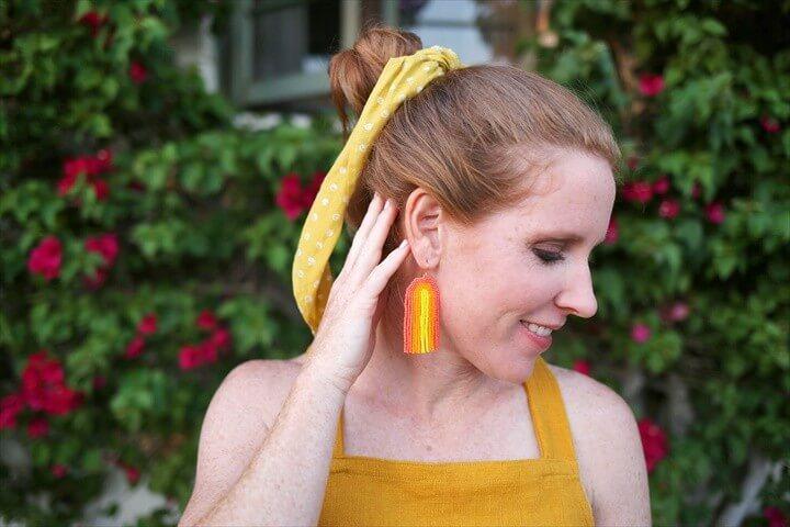 DIY Amazing Rainbow Seed Bead Earrings