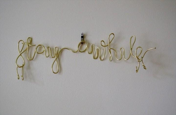 DIY Easy Wire Key Holder