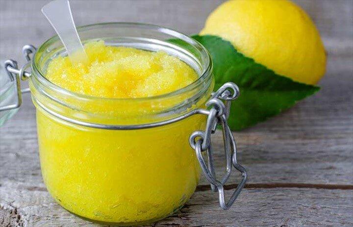 DIY Lemon And Sugar Body Scrub For Glowing Skin