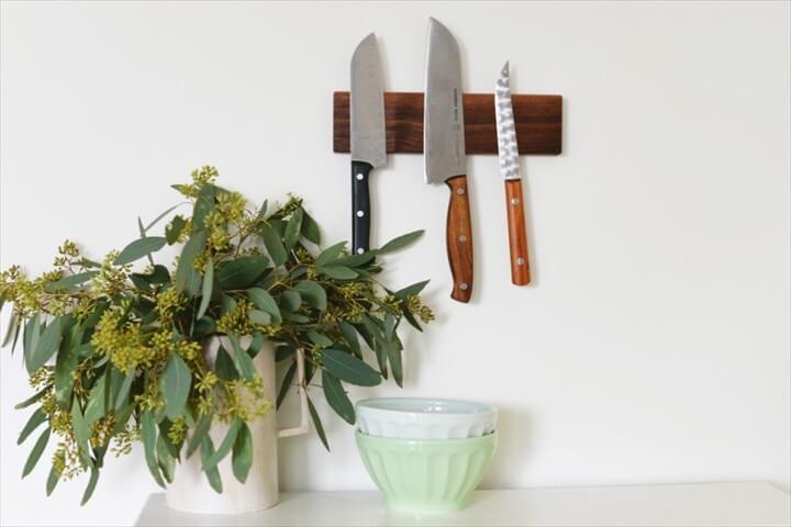 DIY Magnetic Knife Holder Tutorial