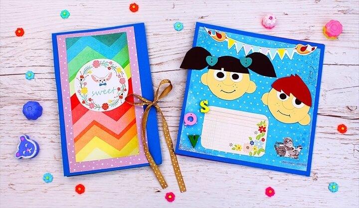 DIY Vintage Scrapbook For Kids