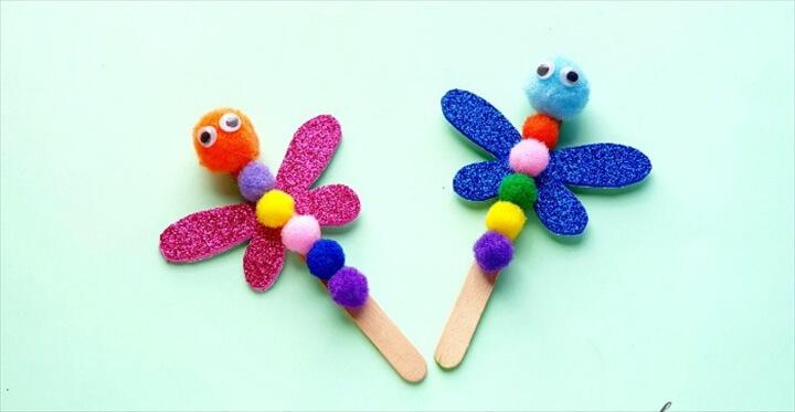 Easy To Make DIY Easy Dragonfly Craft Project