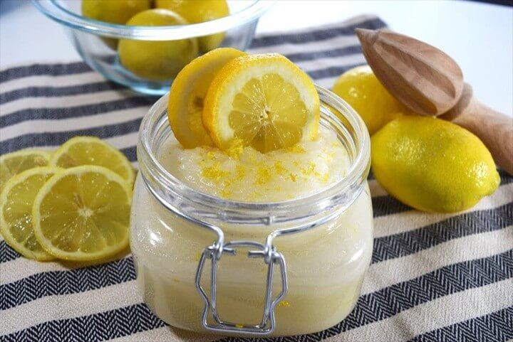 Homemade Easy Lemon Sugar Scrub