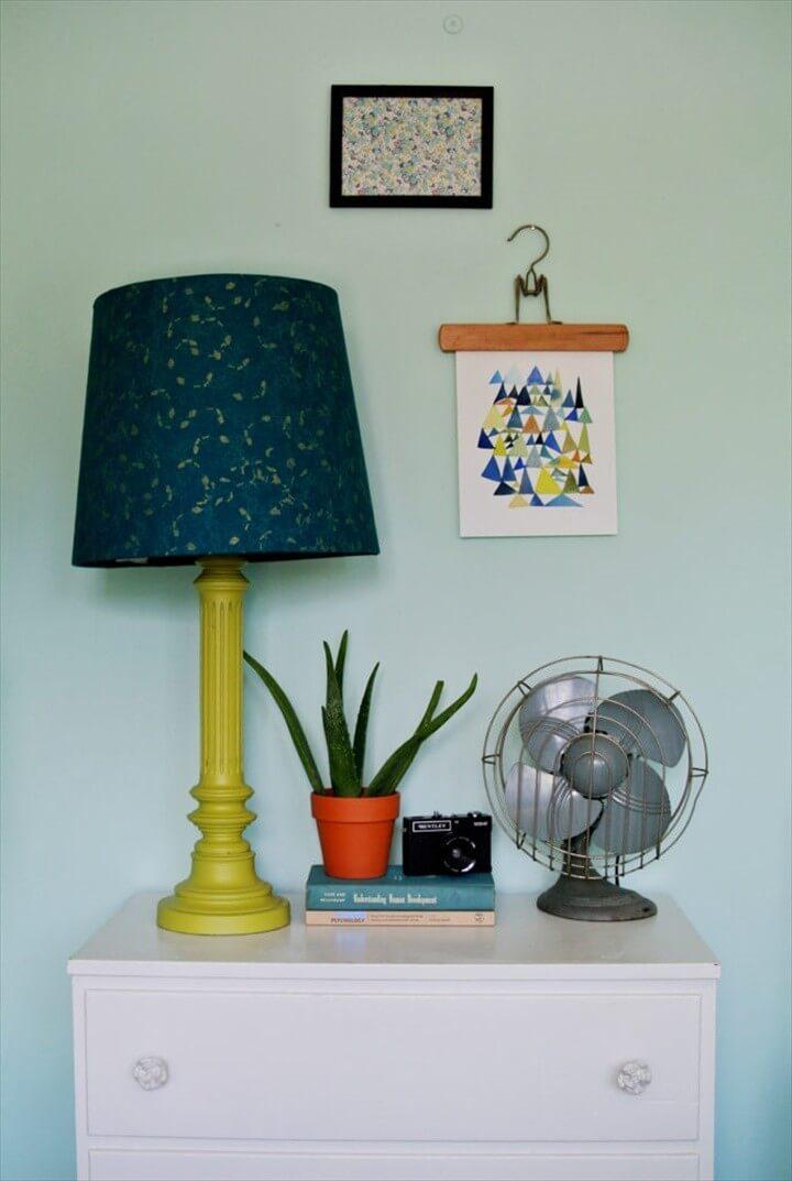 How To Cover A Lampshade With Fabric