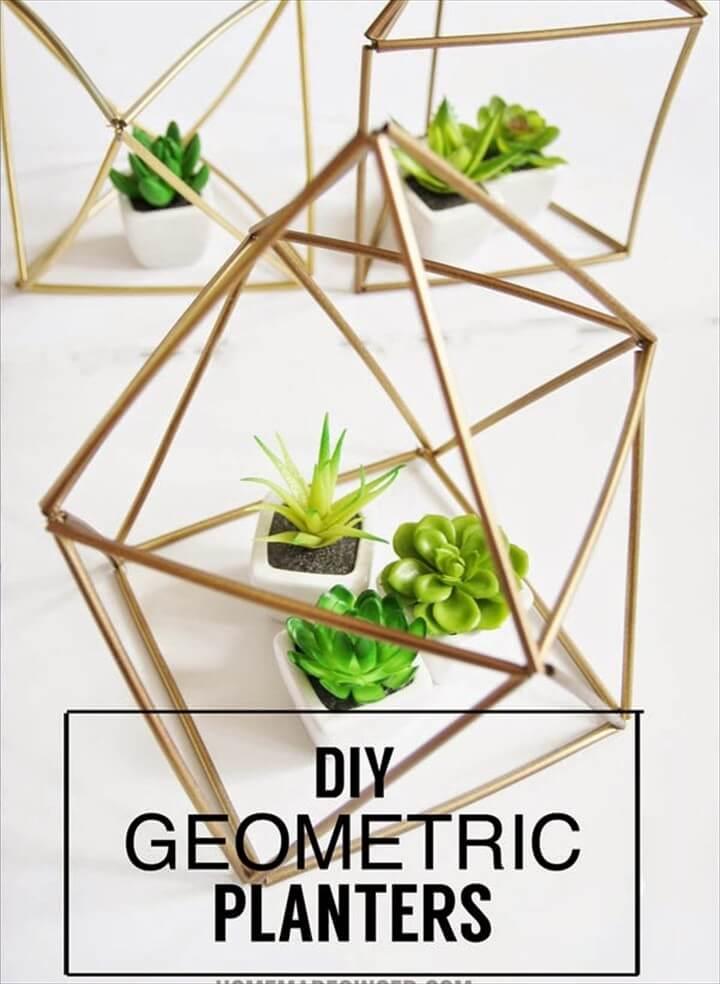 How To Make DIY Geometricq Planters