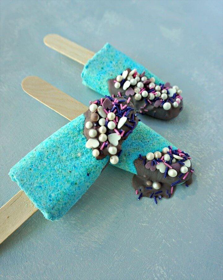 How To make your own DIY Mermaid Bath Bomb Popsicles