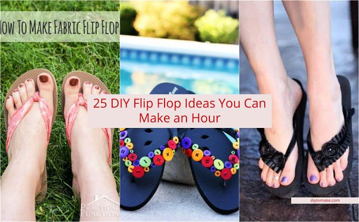 25 DIY Amazing Flip Flop Ideas You Can Make an Hour