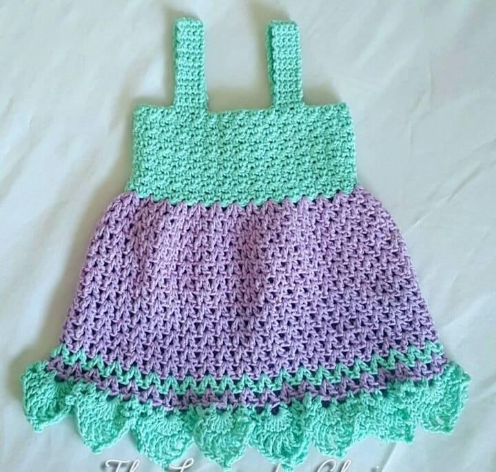 Crochet Baby Dress Free Pattern 1