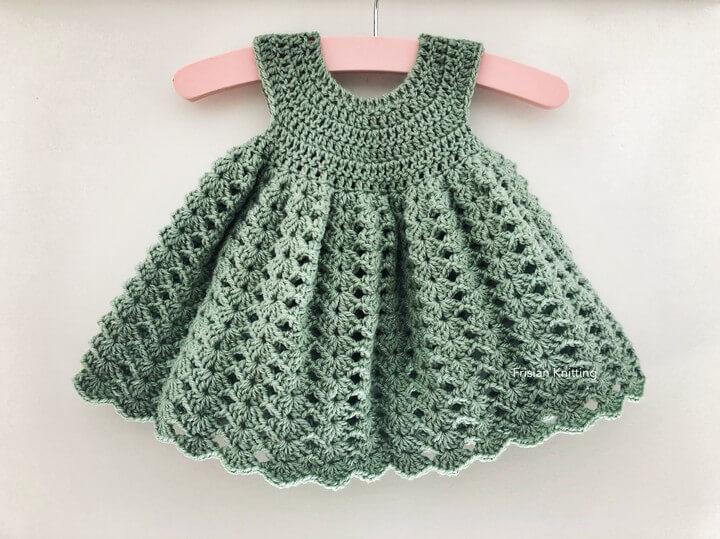 Crochet Baby Dress Free Pattern