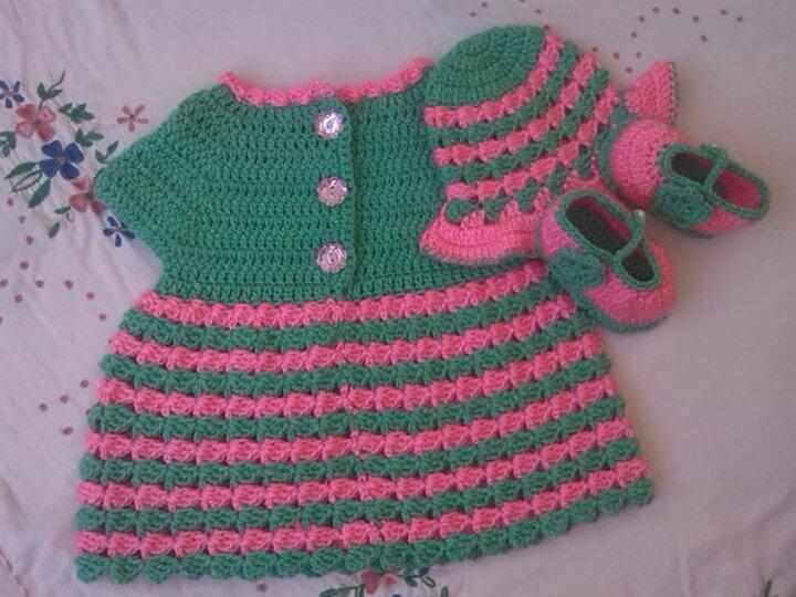 Crochet Bbay Dress Tutorial