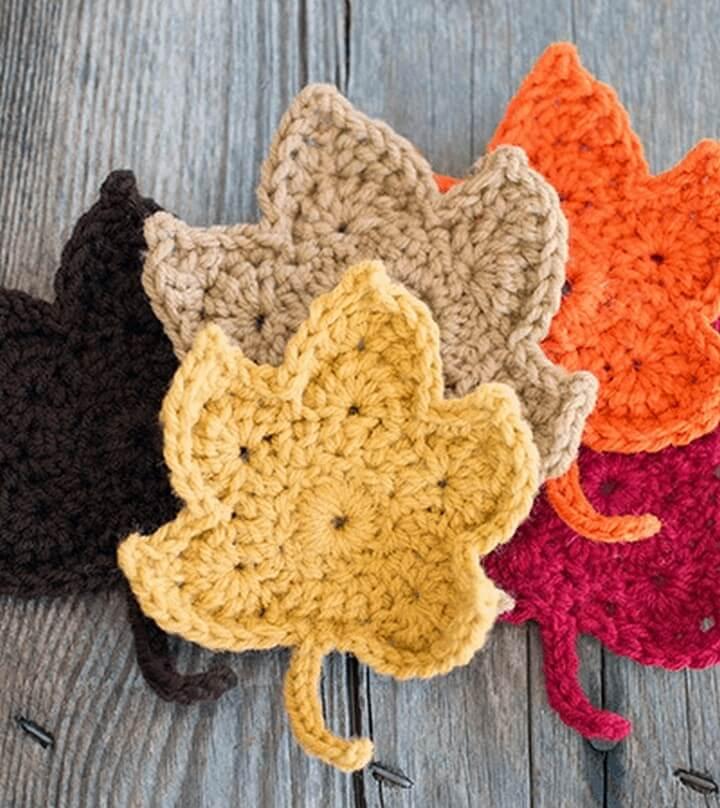 Crochet Leaves Free Pattern
