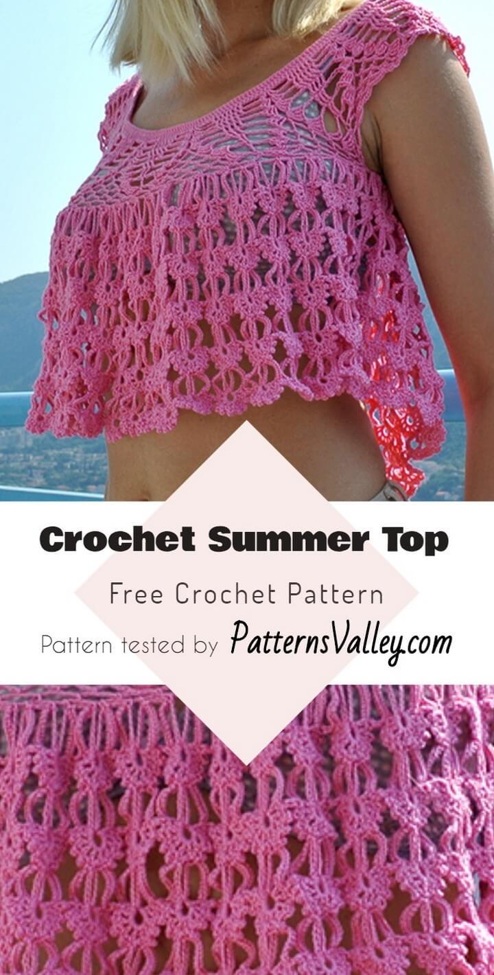 Crochet Summer Top Free Crochet Pattern