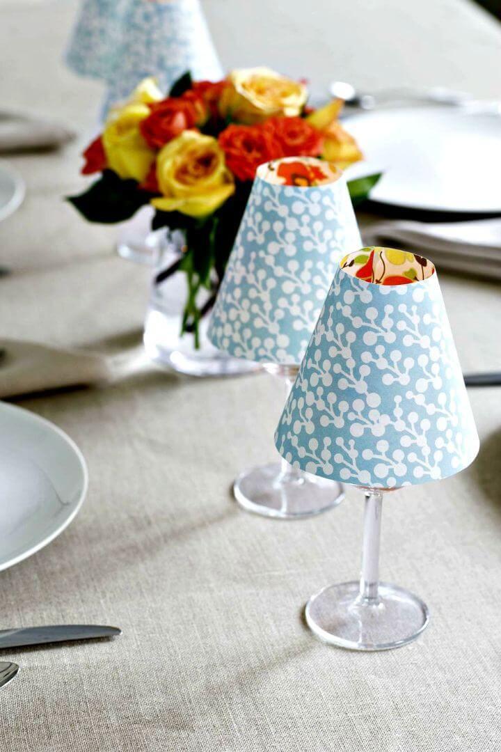 DIY Easy Fabric Candle Lampshade