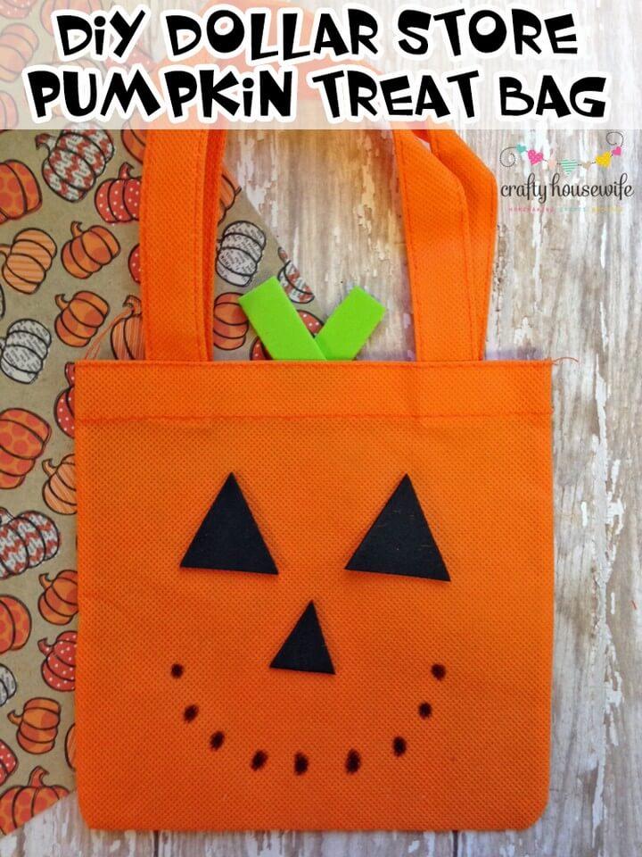 DIY Halloween Pumpkin Treat Bag