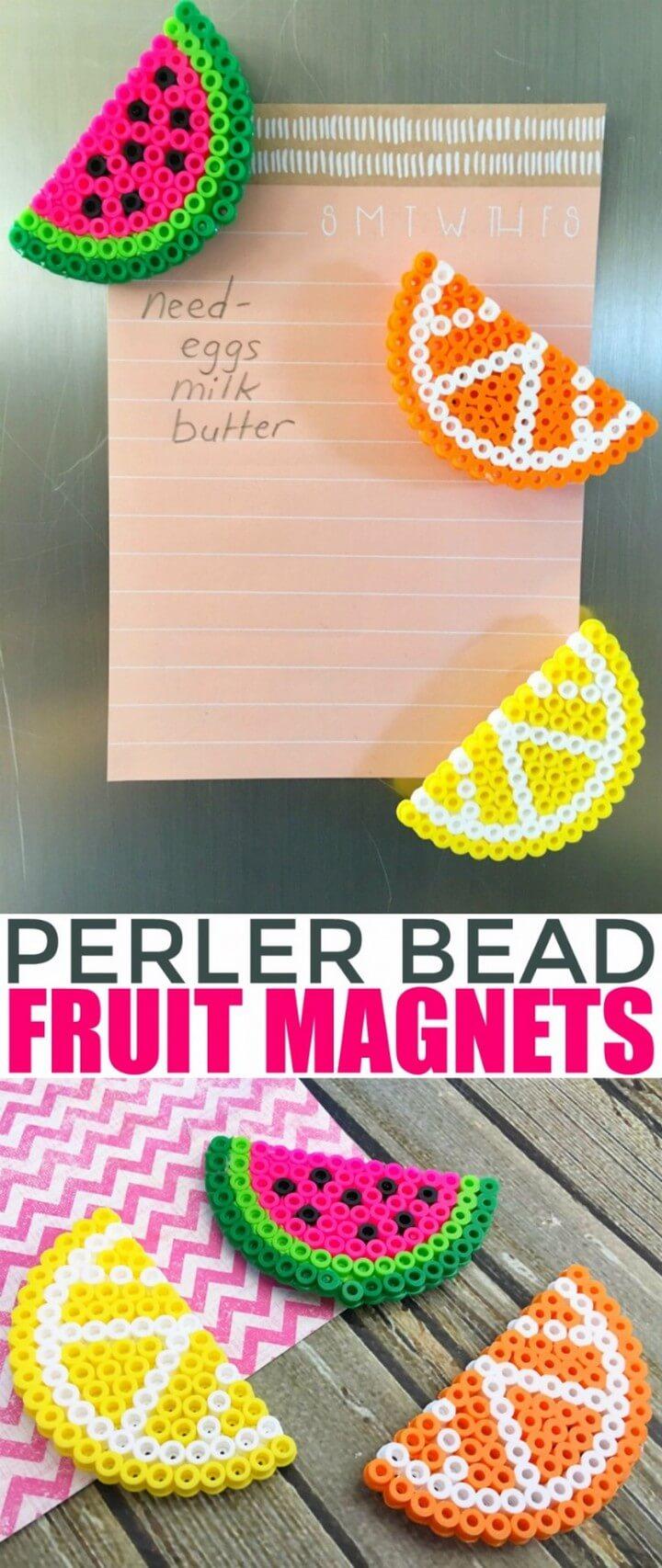 DIY Perler Bead Fruit Magnets, easy craft ideas for kids to make at home, craft activities for kids, craft ideas for kids with paper, art and craft ideas for kids, easy craft ideas for kids at school, fun diy crafts, kids- creative activities at home, arts and crafts to do at home, diy crafts youtube, diy crafts tutorials, diy crafts with paper, diy crafts for home decor, diy crafts for girls, diy crafts for kids, diy crafts to sell, easy diy crafts, craft ideas for the home, craft ideas with paper, diy craft ideas for home decor, craft ideas for adults, craft ideas to sell, easy craft ideas, craft ideas for kids, craft ideas for children, diytomake.com