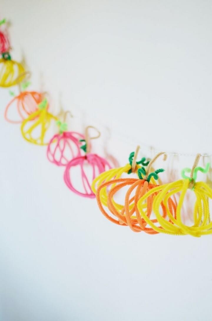 20 DIY Pipe Cleaner Craft Simple Easy Ideas Step By Step   DIY Pipe Cleaner Pumpkins 