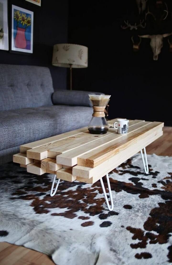 DIY Wooden Coffee Table