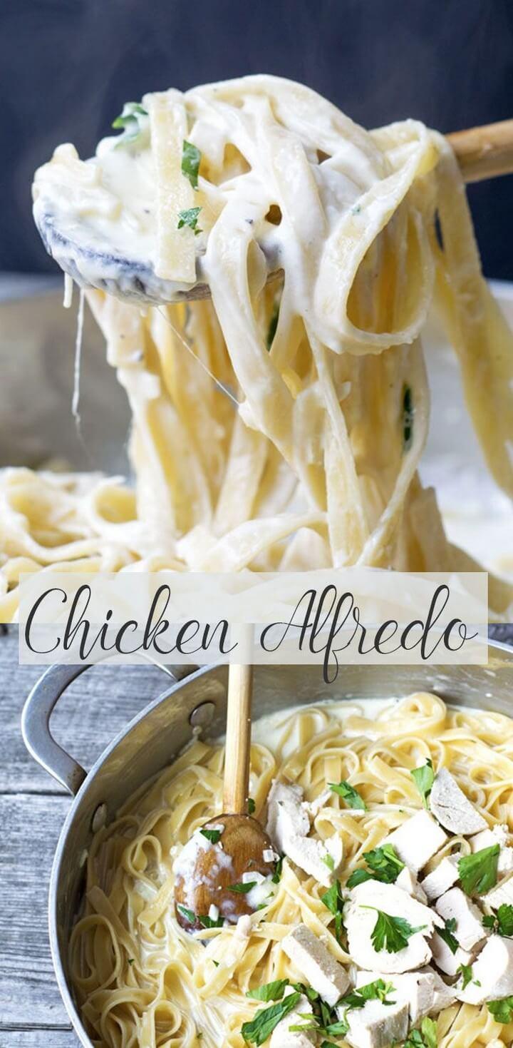 Easy Chicken Alfredo