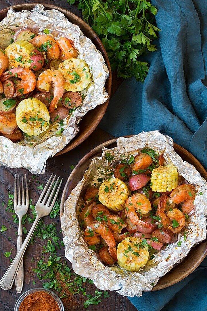 Grilled Shrimp Boil Packets