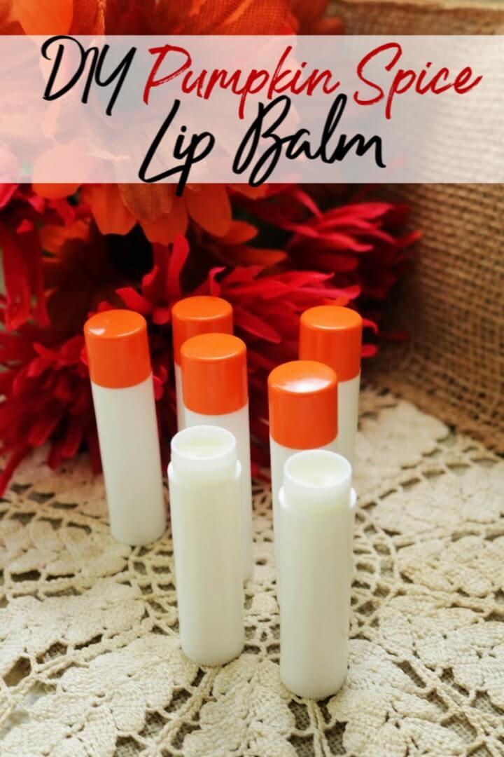 How to Make DIY Lip Balm with Pumpkin Spice Flavor