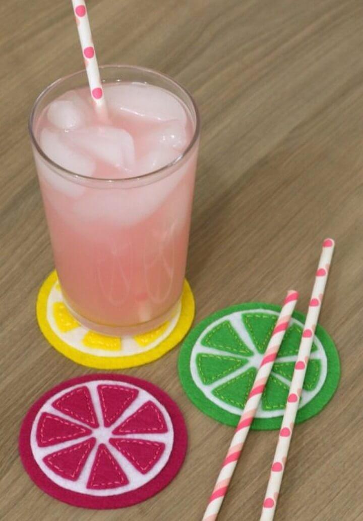 How to Make Felt Citrus Coasters with the Cricut Maker