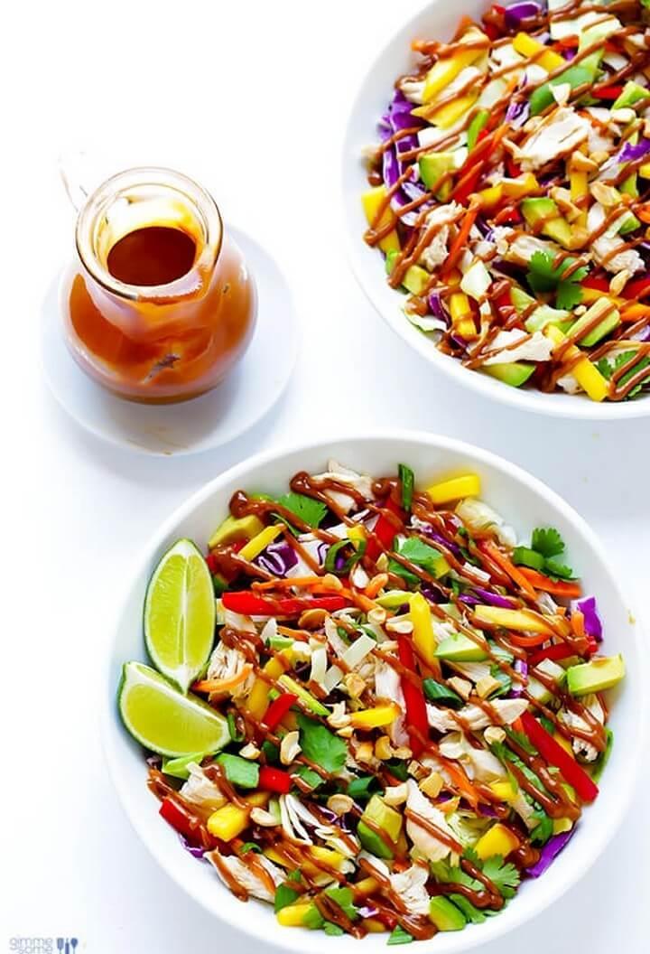 Rainbow Thai Chicken Calad Recipe