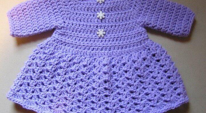 Very Quick And Easy Crochet Baby Dress
