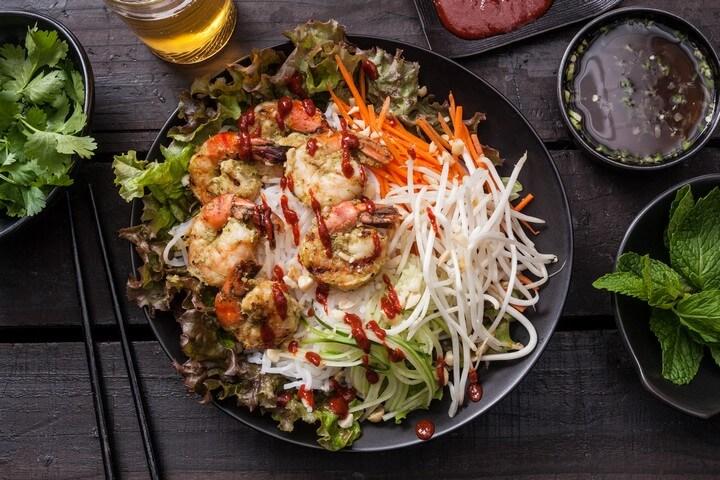 Vietnamese Grilled Shrimp Salad