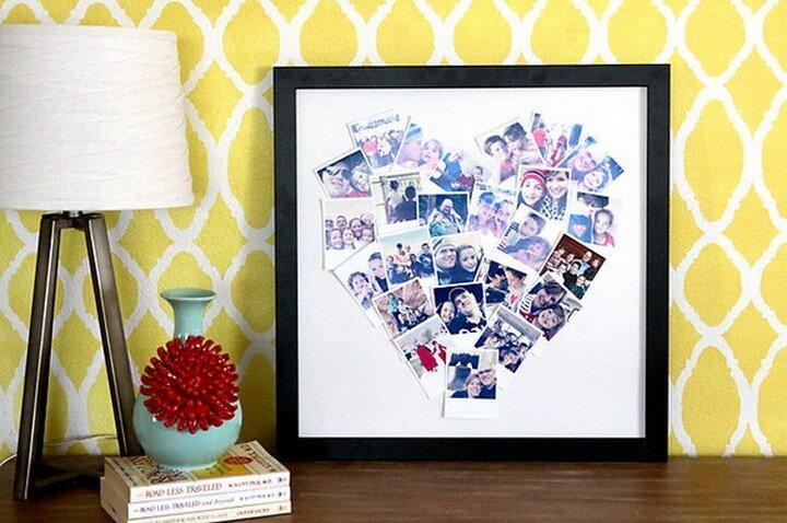 DIY Heart Shaped Photo Collage For Instagram, diy birthday gifts for tween girl, diy gifts, diy gifts for girlfriend, diy birthday gift ideas for teenage girl, creative homemade gifts, handmade birthday gifts, handmade gift ideas for friends, crafty gifts for girls, beautiful diy gifts, easy diy gifts for friends, diy gift ideas for best friend, quick diy gifts, diy gift ideas for boyfriend, diy gift ideas for girlfriend, diy gifts for men, classy diy gifts, diytomake.com