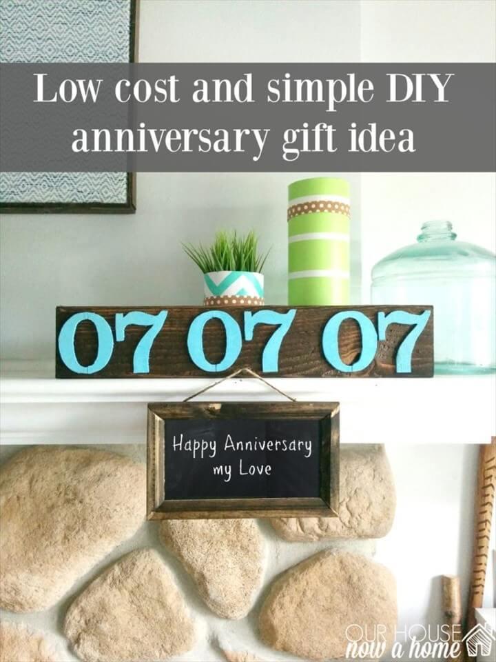 DIY And Low Cost Anniversary Gift Ideas