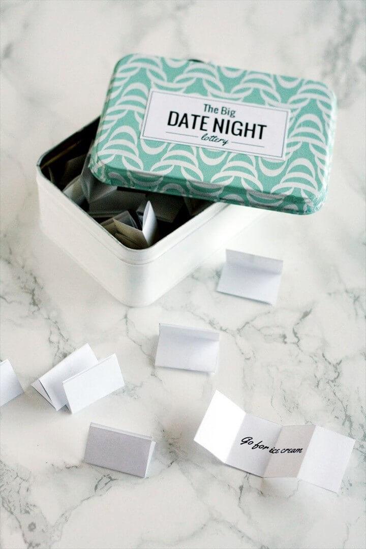 DIY Date Night Lottery Tin