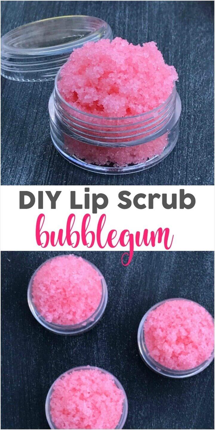 DIY Lip Scrub Bubblegum
