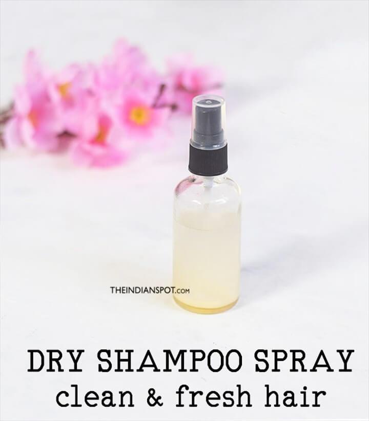 DIY Natural Dry Shampoo Spray For Clean And Fresh Hair