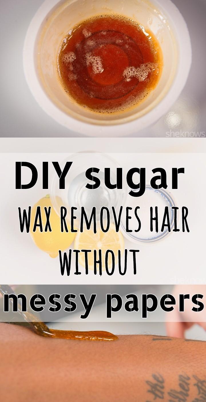 DIY Sugar Wax Removes Hair Without Messy Papers