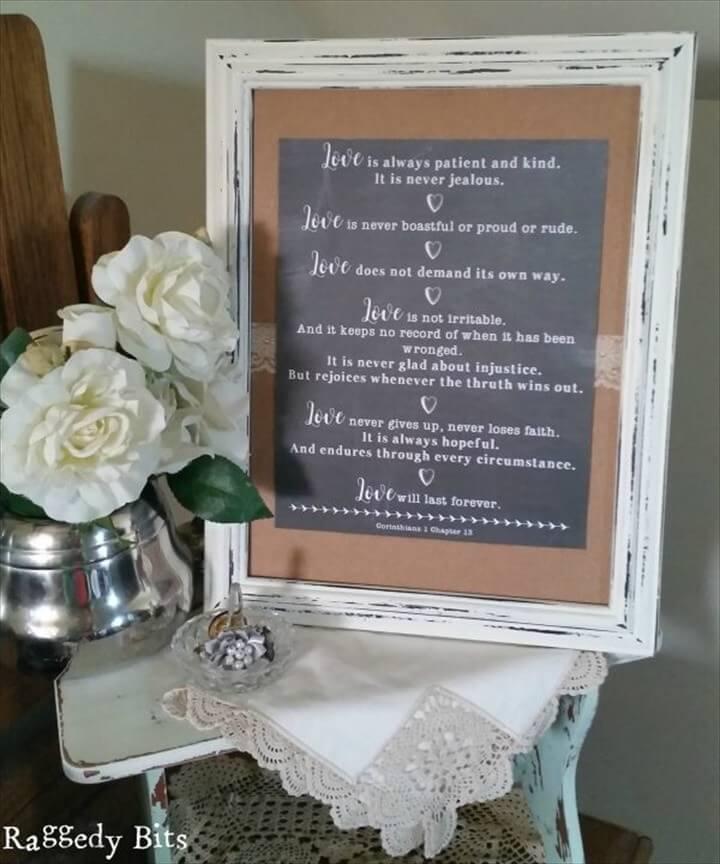 DIY Wedding Anniversary Gift Idea