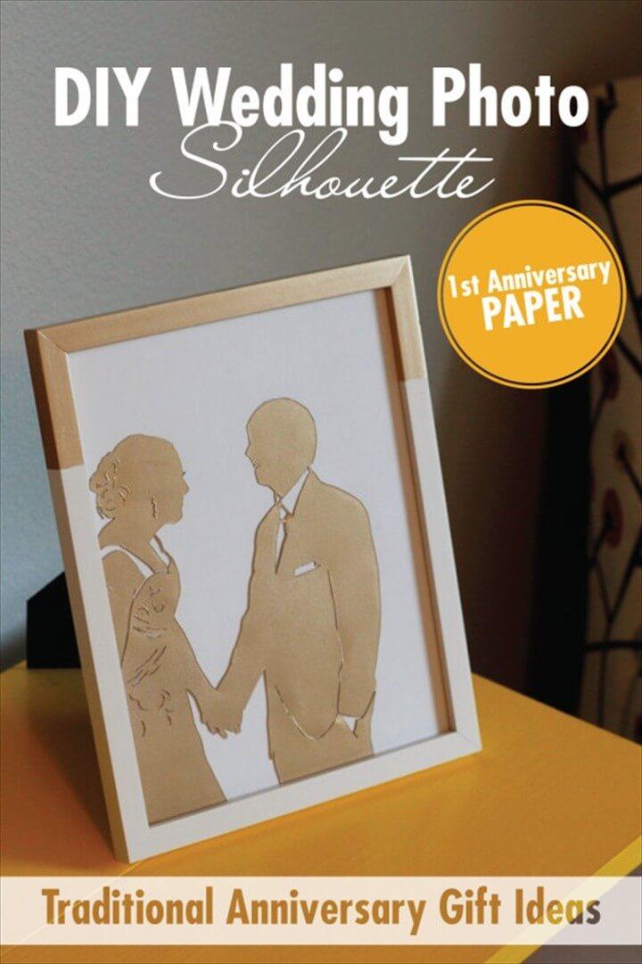 DIY Wedding Picture Silhouette