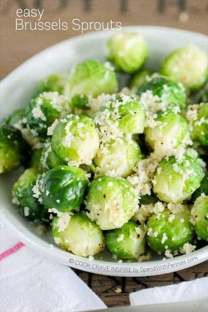 Easy Bread Crumb Brussels Sprouts