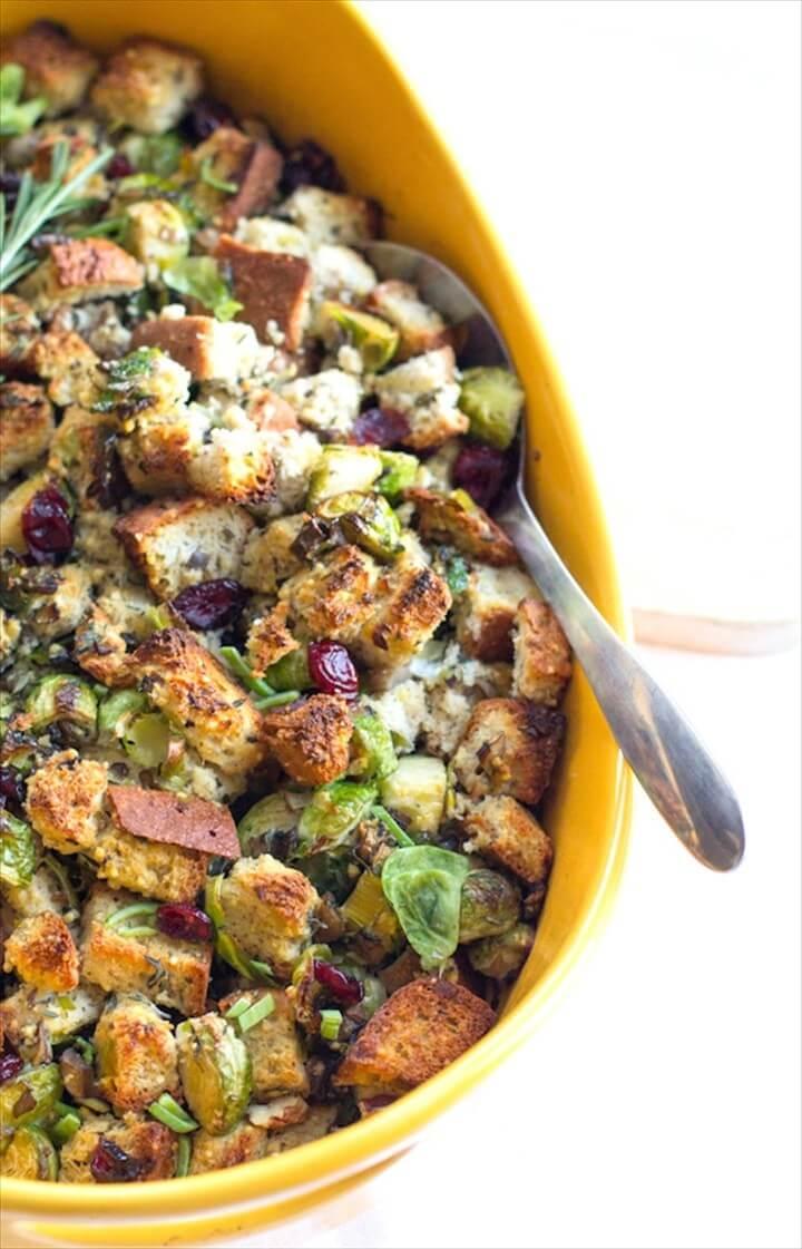 Free Vegetarian Stuffing with Brussels Sprouts