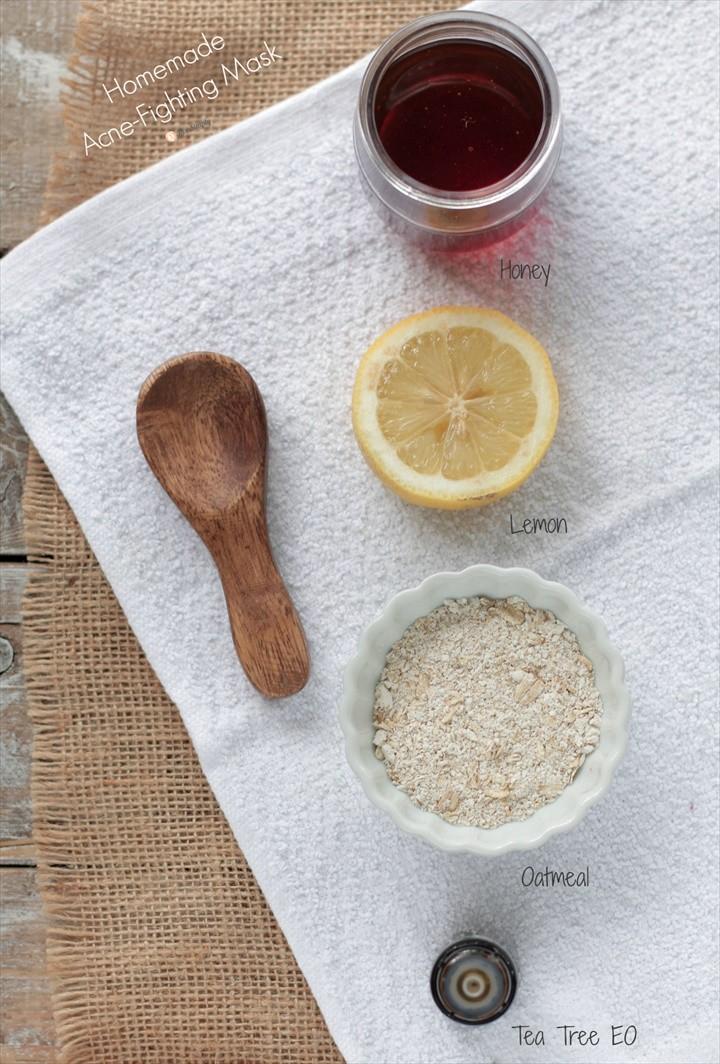 Homemade Honey Oatmeal Acne Mask