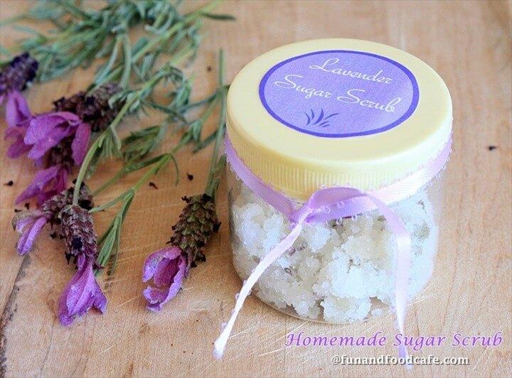 Homemade Lavender Jasmine Sugar Scrub