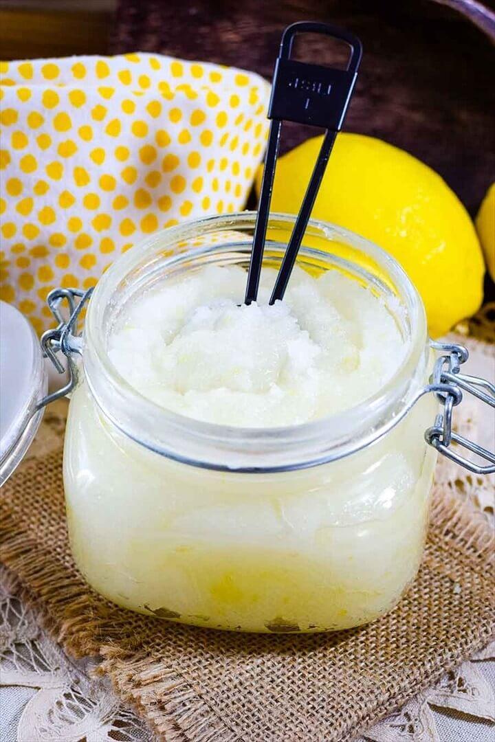Homemade Lemon Sugar Scrub