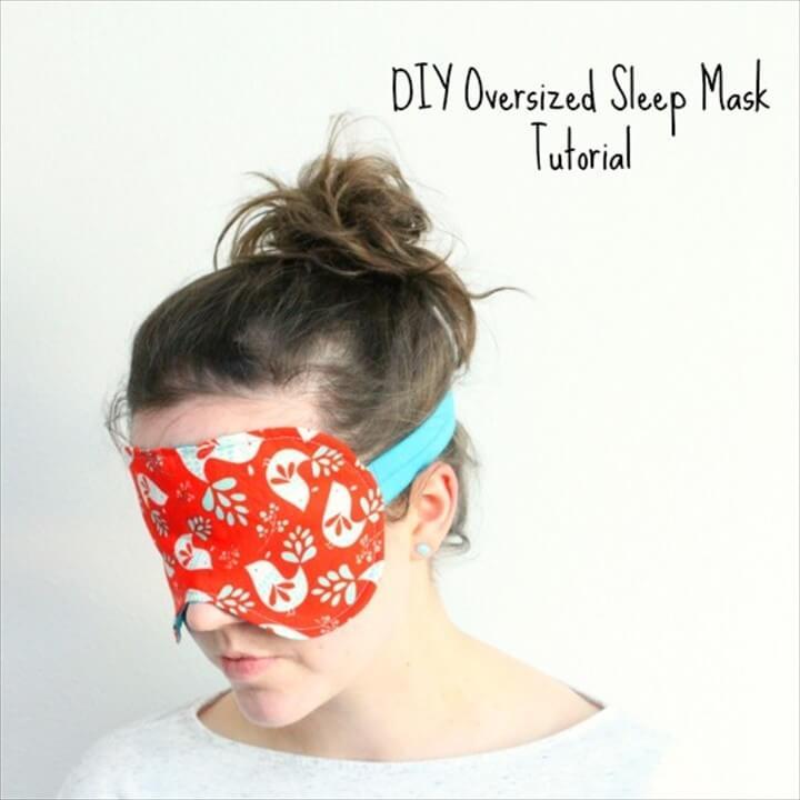 How To Sew A Simple Oversized Sleep Mask