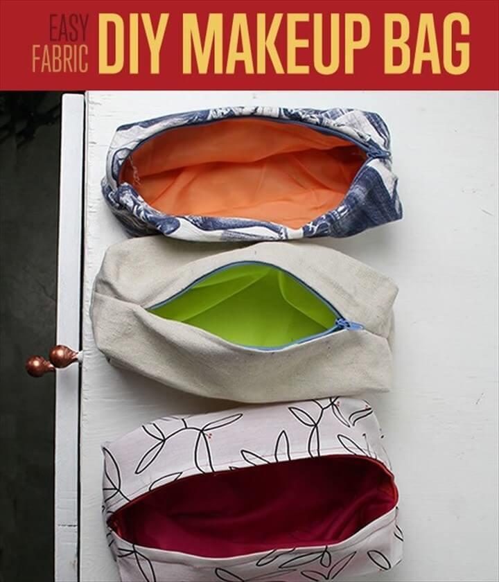 How To Sew Cute Makeup Bags