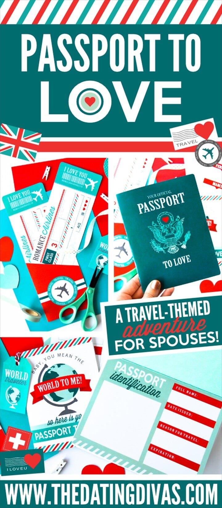 Passport To Love And Travel Scrapbook Ideas